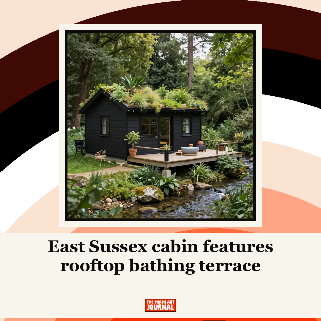East Sussex cabin features rooftop bathing terrace