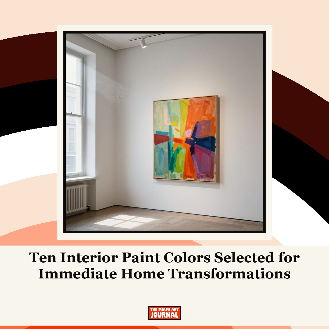 Ten Interior Paint Colors Selected for Immediate Home Transformations